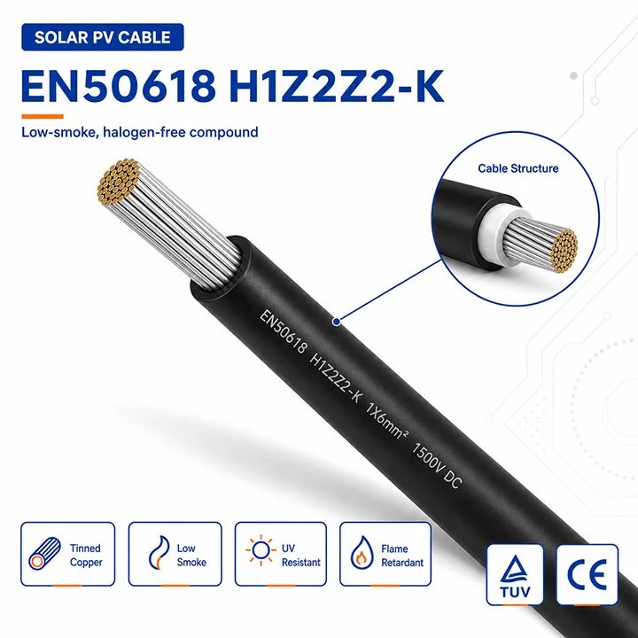 EN50618 H1Z2Z2-K Solární kabel